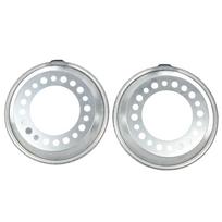 2PCS Auto Wheel Balancer Metal Prevent Tire Cupping 800‑822 for Heavy Duty Trucks 22.5 24.5in Aluminum Wheels gray