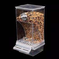 1PC Parrot Feeder Anti-Spill Transparent Bird Food Box Clear Feeding Device for Parrots Durable Bird Feeding Box skaidri