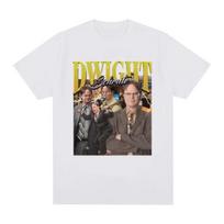 Dwight Schrute Michael Scott Homage The Office T-shirt Tv Series T Shirt Men Women Cotton Casual Short Sleeve Oversized T-Shi... S įvairiaspalvis