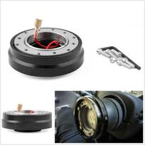 Universalus Automobilio Vairo Greito Atleidimo Stubo Adapteris Nusiimantis Boss Rinkinys black