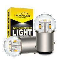 Ruiandsion 2pcs 1157 LED Bulb 12V BAY15D 2057 2357 7528 One Size balta