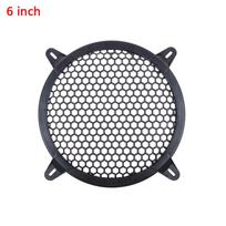 4''/6''/8''/10''/12'' Plastic Car Audio Speaker Sub Woofer Grille Guard Protector Cover Mesh Round Subwoofer gray