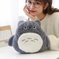 Hot Water Bottle Rechargeable Explosion-Proof Warm Water Bag for Girls, Cute Plush Hamster Hand Warmer, Hand Warmer Bag, Warm Baby Warmer Gray Chinchilla - Rechargeable Hot Water Bottle pilka spalva