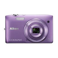 Nikon COOLPIX S3500 skaitmeninis fotoaparatas, orchidėjų violetinis - 20,1 MP, 7x optinis priartinimas, 26 mm plataus kampo, vaizdo stabilizavimas, 2,7 colio LCD