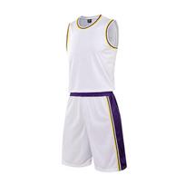 Šviesi lenta apvali apykaklė Lakers krepšinio marškinėliai Vaikų suaugusiųjų kostiumas Treniruočių Treniruočių Laisvalaikio marškinėliai 3XS-5XL Children's clothing 3xs/100 white