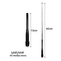 42cm Telescopic Walkie-Talkie Antenna for Baofeng UV-5R/UV-K6, Senheks 8800/8650, NA-842 Other