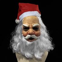 Nauja Kalėdų Senelio Ilgo Barzdo Latekso Kaukė Šventėms Cosplay vakarėliui Kalėdiniai Rekvizitai Santa Claus mask brown