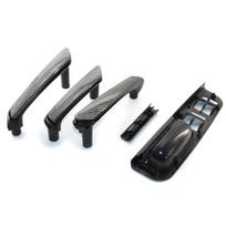 Automobilio durų lango jungiklio apdailos rėmelis Anglies pluošto raštas Interjero durų traukimo rankenėlė Automobilio durų rankenėlės VW Passat B5 1998-2005 4 durų LHD China Mainland gray