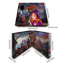 Halloweens Calendar Advent 2025 Halloweens Calendar Advent 2025 Horror Collectible Figures Doll Toys For Kids Women Kitchen Teen Xxl gray