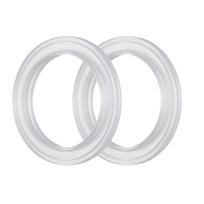 Nuotėkio prevencija Espresso tarpinė Silikoninė tarpinė Slėgio sandarinimas 2pcs white
