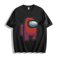 Gradient Among Us Crewmate Graphic Tshirt XL black