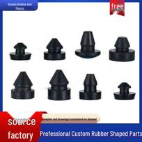 Silicone T-Shaped High-Temperature Sealing Plug - Industrial Rubber Stopper for Samples and Pictures 10 mm black