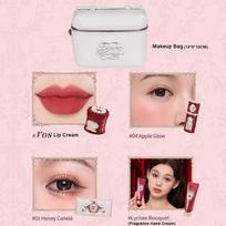 Flower Knows Strawberry Cupid Professional Makeup Set For Women Full Kit Gift Box Eyeshadow Lip Cream Blush Compact Powder Sets beige