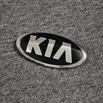 Automobilio priekinio variklio dangčio emblema, galinės bagažinės lipdukas, skirtas KIA sportage ceed sorento cerato optima picanto rio soul k3 k5 stonic, tinkamas hbwjx00 130x 65mm sidabras