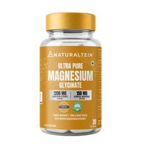Naturaltein Magnesium Glycinate 1200mg (150mg Elemental) | Chelated High Absorption Magnesium | Supports Sleep Quality & Normal Muscle Function
