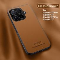 For XiaoMi 17T 15T Pro Case High-end Plain Leather Magnetic All-Clad Ultra-Thin Cover For XiaoMi 17t Pro Shockproof Bumper Funda Xiaomi 17T