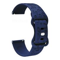 Madingas silikoninis laikrodžio dirželis Garmin Vivoactive 5 4 3 4S Venu 3 2 SQ 245 dirželis silikoninė apyrankė riešo dirželis 18mm 20mm 22mm 20mm width Universal tamsiai mėlyna spalva