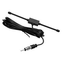 1X Juoda Universalus Automobilio Valtis Stereo AM FM Dipolinė Antena Lipni tvirtinimo stiklo antena Radijo Antena juoda
