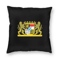 Bavaria Coat Of Arms Square Pillow Case Cushions for Sofa Germany Flag German Casual Cushion Covers 30x30cm yellow