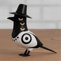 Riboto leidimo mini Sussie Magpie pliušinė lėlė Varnos figūrėlė Kolekcionuojamas stalo dekoracijos modelis balta