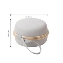 2026 EVA U Type Neck Pillow Case Hard Round Memory Foam Pillow Box Porable Camping Storage Bag Travel white