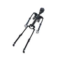 Movable Halloweens Skeleton Decors Natural Looking Bone Posable Joints Sturdy Plastic Indoor Outdoors Decoration 1 black