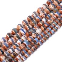 Faceted Coffee Tibetan Mystical Old Agates Spherical Dzi Beads Loose Stone Gem Beads For Jewelry Making DIY Bracelet 15''/Strand 6mm(approx 62pcs) brown