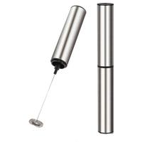 Stainless Steel Handheld Milk Frother USB Rechargeable Portable Milk Frother Electric Whisk  Travel Style 1
