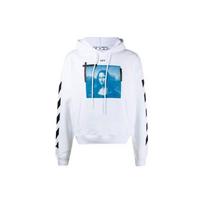 OFF WHITE Mona Lisa Hoodie OMBB037R21FLE0010110 XS balta