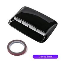 1 rinkinys Automobilio oro srauto įleidimo angos gaubto dangtelis Ventiliacijos angos Gaubto dekoratyvinės Dalys Automobilio oro įleidimo angai 4X4 Priedai Automobilio tiuningas Gaubtas Glossy Black black