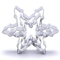 5 vnt./rinkinys Snaigės formos Kalėdinis metalinis sausainių pjaustyklė Šokolado muilo forma Kepimo įrankiai Virtuvės kepimo reikmenys Fondanto torto šablonai 5 Pcs Set white