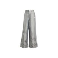 Adidas Originals Adilenium Teamgeist Laisvi Blizgūs Sportiniai Kelnės Madingos Patogios Minkštos Laisvos Sportinės Ilgos Kelnės Moterims Sportinės Kelnės KE9800 26 gray