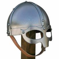 Viduramžių plieninis normanų vikingų šalmas su akiniais, šarvuotas šalmas, 18 G plienas, rankų darbo M aero