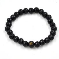 Wood Beads Bracelet Sandalwood Buddhist Buddha Meditation Prayer Bead Bracelet Jewelry Yoga Bracelet KTJ black