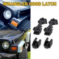 Fit Jeep Wrangler TJ 1997-06 Hood Latch P Hood Lock Hood Latches Catch Kit EA gray