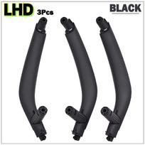 For BMW X5 X6 F15 F16 2014 2015 2016 2017 2018 Left Right 3Pcs/set Car Inner Doors Handle Pull Trim Cover Black Beige Black-RHD gray