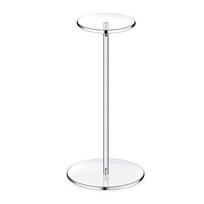 Premium Clear Acrylic Hat Stand and Wig Holder Rack Decorative Hat Display Stand with Pedestal and Round Base Home Decor 30cm white