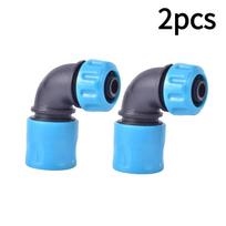 1/2/3/4/5pcs 1/2  Garden Water Connector Faucet Joint Elbow Plastic Pipe Fittings Irrigation Hose Rapid Connection Adapter 1/2'' blue
