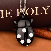 Multi-color Beetle Pocket Watch Lightweight Necklace Pocket Watch Fashion Pocket Watch juoda