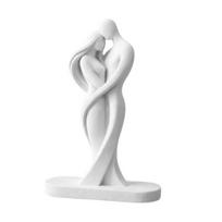 Abstract Human Body Statue, Female Figurine Embracing Love Sculpture, 3D One-Piece Molding Shape Statue for Living Room Bedside Table Nordic Home balta