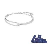 Swarovski Artificial Crystal Bangles Womens F-Original brand box sidabras