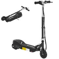 Electric scooter - HOMCOM - foldable for children aged 7+ - 120W Max speed 12km/h - 74x36x82.5-92.5 cm - Black