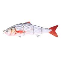 Ešerių žvejybos masalai 3D žuvies akies simuliacija kietas masalas daugiasmenčiai plaukiojantys masalai tikroviškas lėtai skęstantis plaukiojantis ešerių masalas white