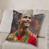 Cool R-RonaldoS player CR7s Pillow Case Pillow Case Living Room Sofa Cushion Cover Suitable For Home Bedroom Room Decoration 30cmx30cm gray