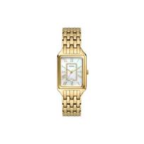 Fossil Rankinis laikrodis Kvarcinis mechanizmas Nerūdijančio plieno apyrankė 26mm Perlamutro spalvos ciferblatas Moteriškas laikrodis ES5304 beige