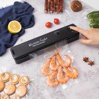 Vacuum Sealer Machine Food Vacuum Sealer For Food Saver  Automatic Air Sealing System For Food Storage Dry  With 10pcs Seal Bags EU Plug black