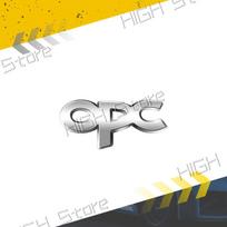 3D Small Metal Car Interior Decal OPC Logo Auto Steering Wheel Emblem Sticker For Opel Astra G H J K Zafira B Corsa C D Insignia gray