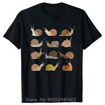 Funny Snail Animal TShirts Summer Style Graphic Cotton Streetwear Oversized Tees tops Birthday Gifts Tshirt Unisexs Clothing S