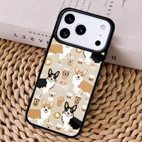 Welsh Corgi Collage capa Phone Case Cover For Magsafe Wireless Charger For iPhone 17 Pro Max 16 14 13 12 11 15 Air iPhone 14 Pro Max black