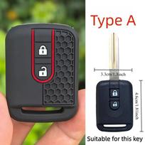 Silicone Remote Car Key Shell For Nissan Micra 350Z Pathfinder Navara Auto Key Cover Case Fob 2 Button